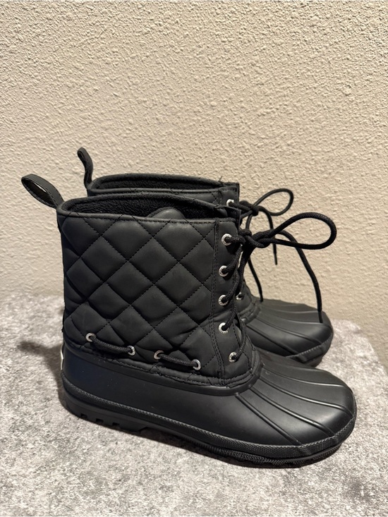 Sperry Shoes - Sperry Top-Sider Gosling Duck Boot Size 9 Black Womens Lace-up Waterproof